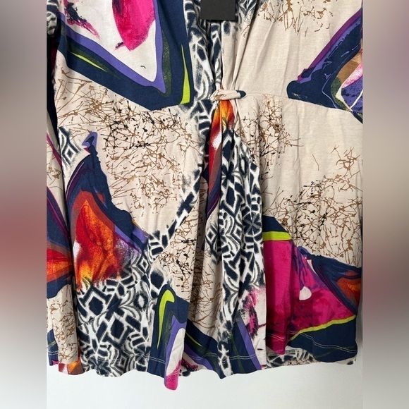 🆕 Blacky Dress Berlin Abstract Multicolored Long Sleeve Top - Picture 3 of 9